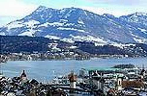 View of the Rigi with Lucerne...