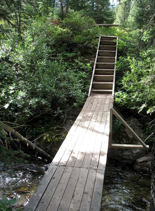 Cool Bridge on Targhee Creek trail