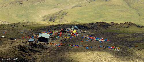 Barghah Sevom the place of refuge in Damavand In 4200m