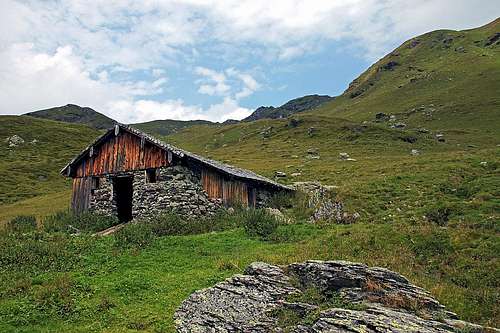 Abandoned shepherds hut