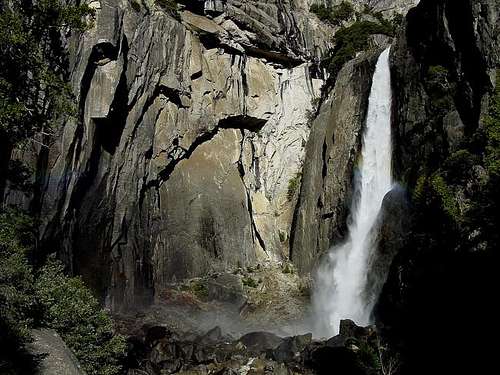 Lower Yosemite Falls from the...