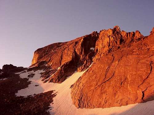 Beautiful alpenglow from the...