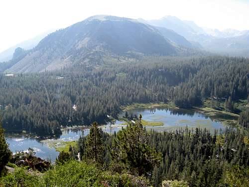 Twin Lakes from Trail