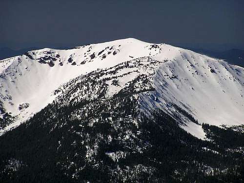 Zoomed in shot of the summit...