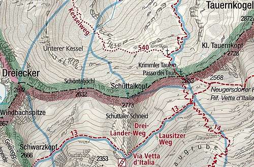 Schientalkopf/Schuettalkopf map