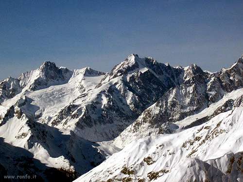 Mont Blanc massif: from the...
