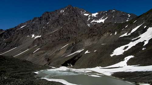 Eagle Peak from the edge of the Flute Glacier