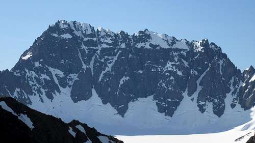 Organ Mountain from the route up Eagle Peak