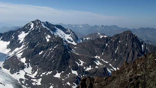 Cantata and Calliope Peaks from Eagle Peak