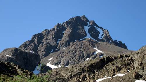 West face of Eagle Peak from the valley