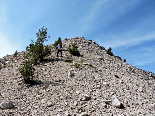 The final stretch to the summit