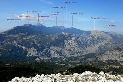 Pollino massif - Panorama shot (from Monte Sellaro)