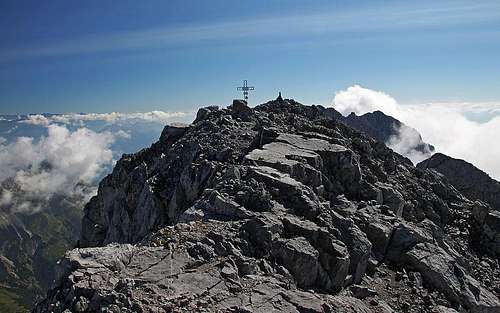 The summit of Monte Coglians / Hohe Warte