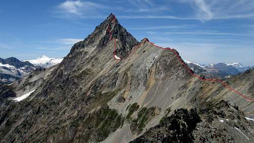 Mesahchie Peak East Ridge Topo