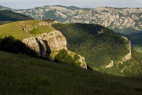 Cerna valley and Mehedinti range
