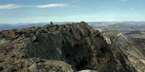 CascadeCohen enjoying the summit of Tiffany Mountain