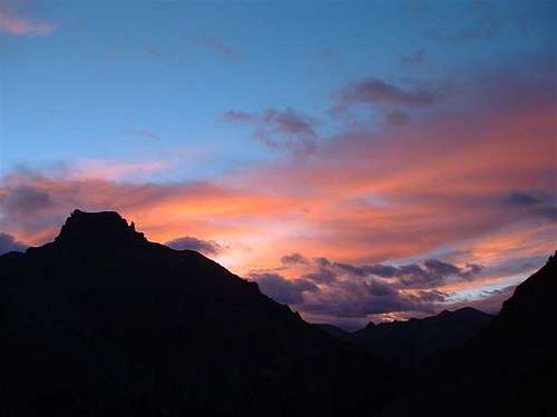 Sunrise over Potosi Peak,...