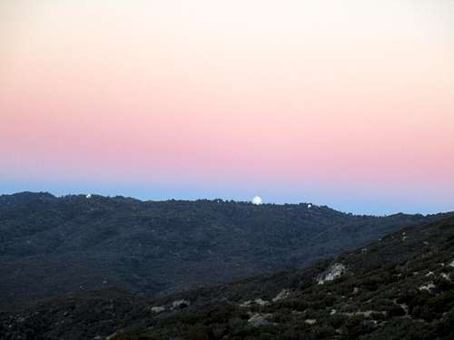 Sunrise over observatory