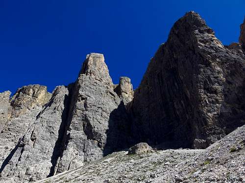II Torre di Sella North Face from the approach