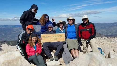 Summit with fellow hikers
