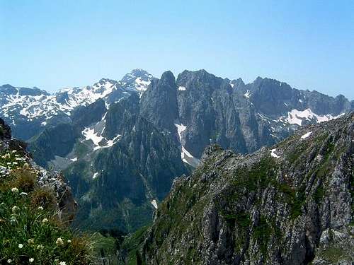 Central massif of Prokletije...