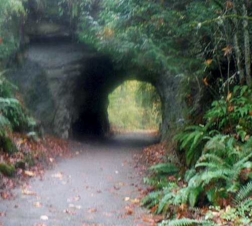 The tunnel near the summit