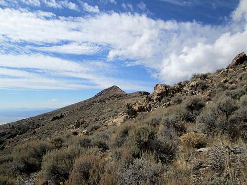 Summit of Granite Peak ahead