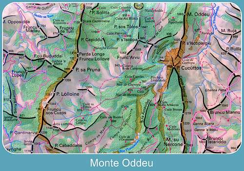 Monte Oddeu map