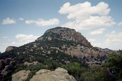 A view of Atascosa Peak.
