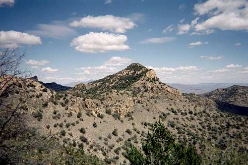A view of Ramanote Peak in...