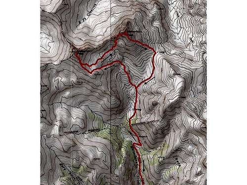 Wetterhorn Pk Map