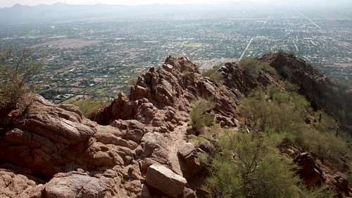 Hiking Camelback Mountain on the Cholla Trail