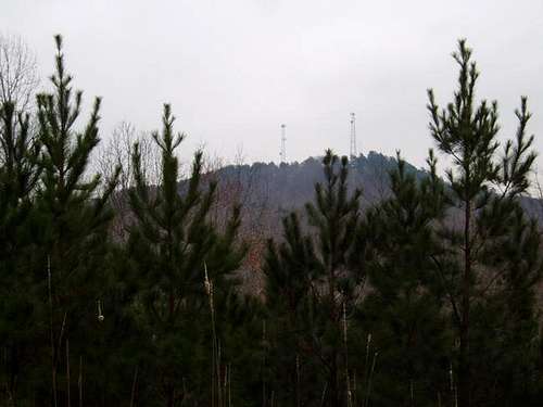 A view of Woodall Mountain...