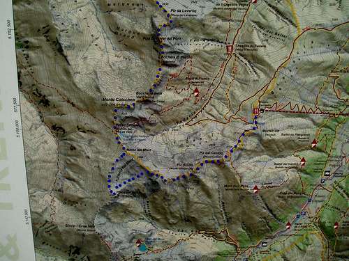 Val Fedaria Circuit route 1