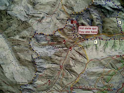 Val Fedaria Circuit route 2