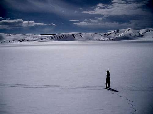 Frozen lake Blidinje
