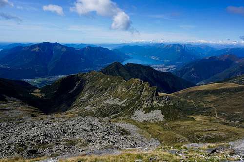 Summit view with Lago Maggiore