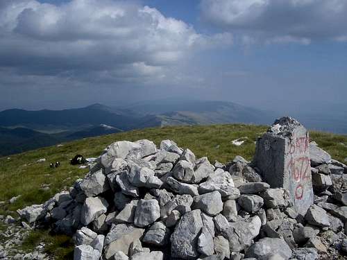 The summit of Šator (Veliki...