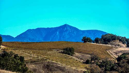 Mt. St. Helena from above Alexander Valley