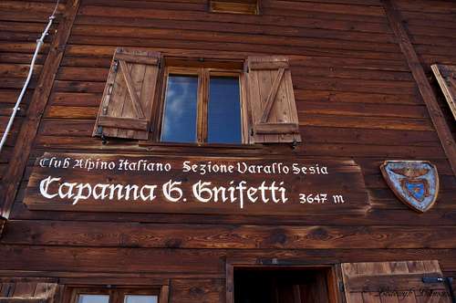 Gnifetti Hut (11965 ft / 3647 m)