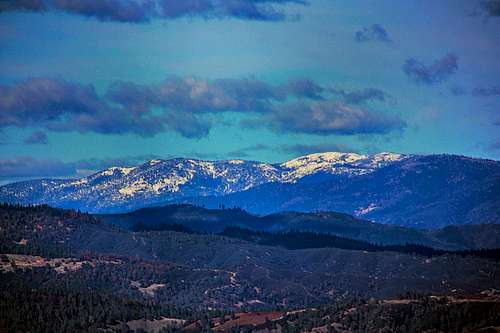 Snow Mountain from south Clear Lake