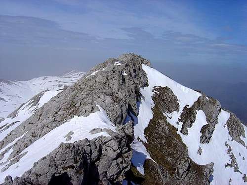 The peak Aitxuri from the...