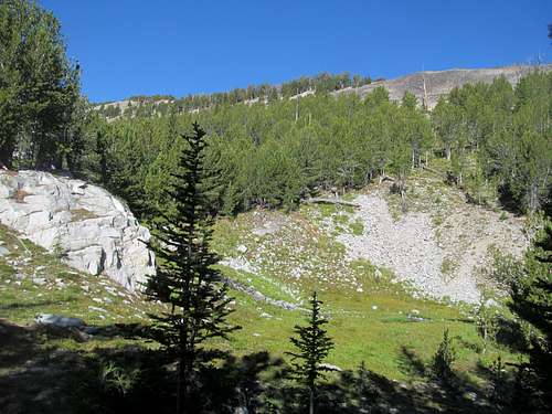 the north side of the Kelly Creek drainage