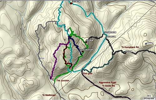 Mt Braden Routes Map