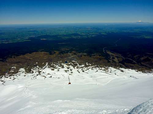 Skyline Ridge - view to top ski-lift