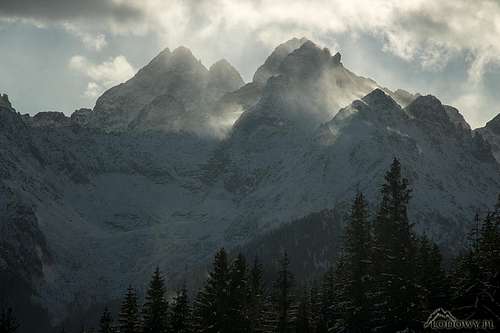 High Tatra windy ridges