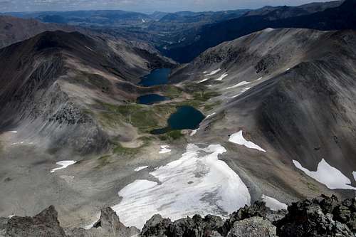 Copper Lakes from Stinkingwater Peak