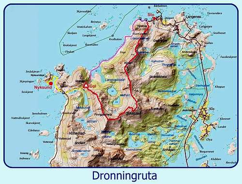 Dronningruta map