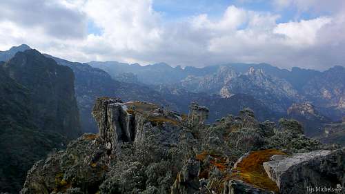 Rwenzori Mountains National Park north of the Mutinda Lookout