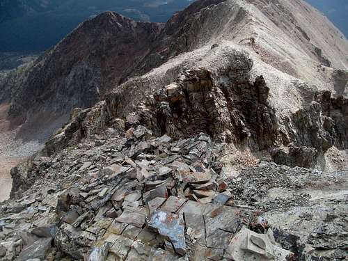 descending the ridge